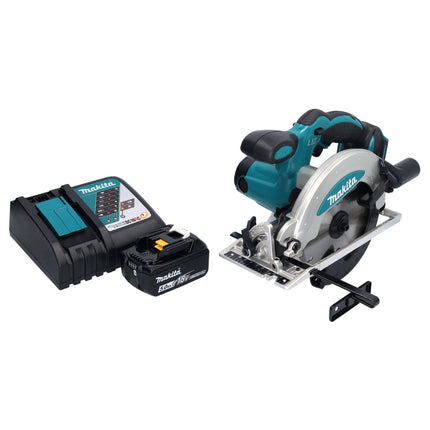 Makita DSS 610 RT1 cordless circular saw 18 V 165 mm + 1x rechargeable battery 5.0 Ah + charger