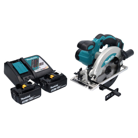 Makita DSS 610 RT cordless circular saw 18 V 165 mm + 2x battery 5.0 Ah + charger