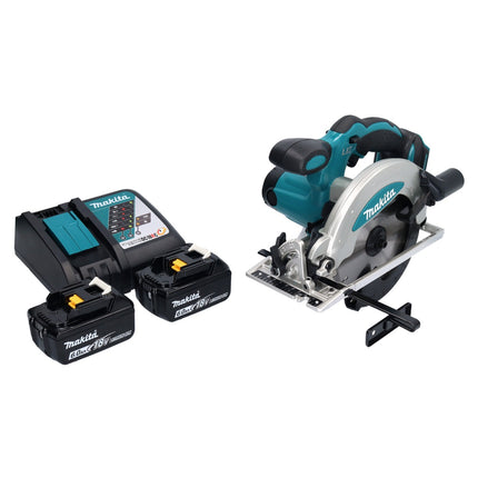 Sierra circular sin cable Makita DSS 610 RG 18 V 165 mm + 2x batería 6,0 Ah + cargador