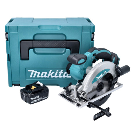 Sierra circular de batería Makita DSS 610 F1J 18 V 165 mm + 1x batería 3,0 Ah + Makpac - sin cargador