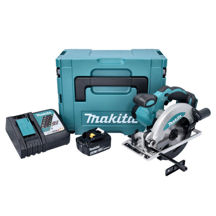 Makita DSS 610 RM1J Sierra circular sin cable 18 V 165 mm + 1x batería 4,0 Ah + cargador + Makpac