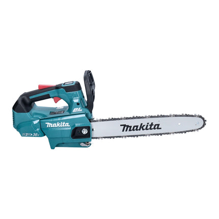 Tronçonneuse à batterie Makita DUC 356 PTB 36 V (2x 18 V) 35 cm sans balais + 2x batterie 5,0 Ah + double chargeur