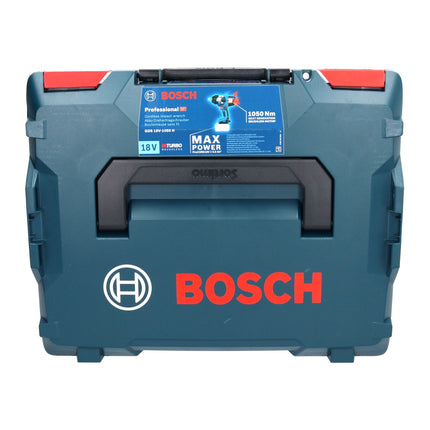 Bosch GDS 18V-1050 H atornillador de impacto inalámbrico 18 V 1050 Nm 3/4" Biturbo Brushless + 2x batería ProCORE 4,0 Ah + cargador + L-Boxx