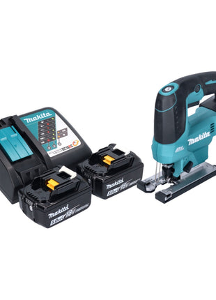 Seghetto alternativo a batteria Makita DJV 184 RT 18 V brushless + 2x batteria ricaricabile 5,0 Ah + caricabatterie