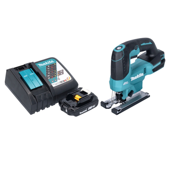 Makita DJV 184 RA1 cordless pendulum action jigsaw 18 V brushless + 1x rechargeable battery 2.0 Ah + charger