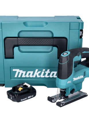 Makita DJV 184 A1J Seghetto alternativo a pendolo a batteria 18 V brushless + 1x batteria ricaricabile 2,0 Ah + Makpac - senza caricabatterie