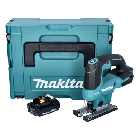 Makita DJV 184 A1J Akumulatorowa wyrzynarka wahadłowa 18 V bezszczotkowa + 1x akumulator 2,0 Ah + Makpac - bez ładowarki