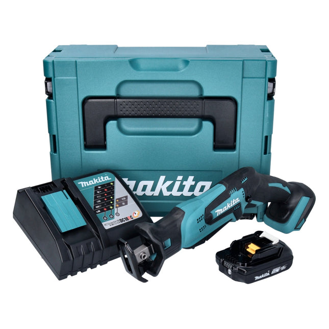 Makita DJR 185 RA1J cordless Recipro reciprocating saw 18 V + 1x battery 2.0 Ah + charger + Makpac