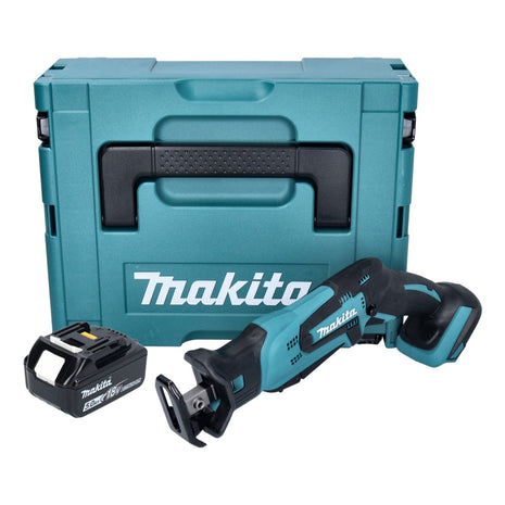 Makita DJR 185 T1J sega alternativa a batteria 18 V + 1x batteria 5,0 Ah + Makpac - senza caricabatterie