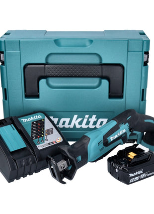 Makita DJR 185 RT1J cordless reciprocating saw 18 V + 1x battery 5.0 Ah + charger + Makpac