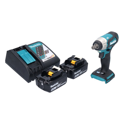 Makita DTW 181 RG cordless impact wrench 18 V 210 Nm 1/2" brushless + 2x rechargeable battery 6.0 Ah + charger