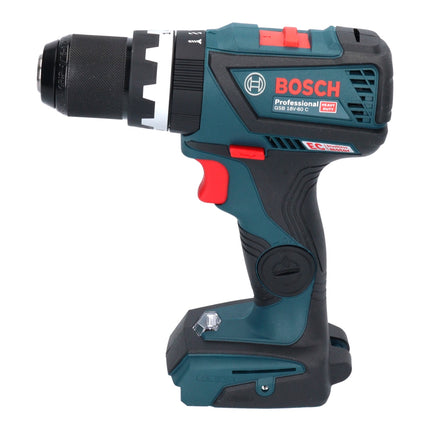 Bosch GSB 18V-60 C Professional Cordless Combi Drill 60 Nm 18V Brushless + 2x 5.0 Ah Batteries + Charger + L-Boxx Case (06019G210B)