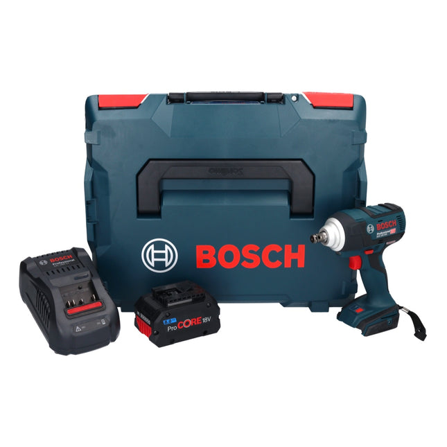 Bosch GDS 18V-300 Visseuse à choc sans fil 18 V 300 Nm 1/2'' Brushless + 1x batterie ProCORE 8,0 Ah + chargeur + L-Boxx
