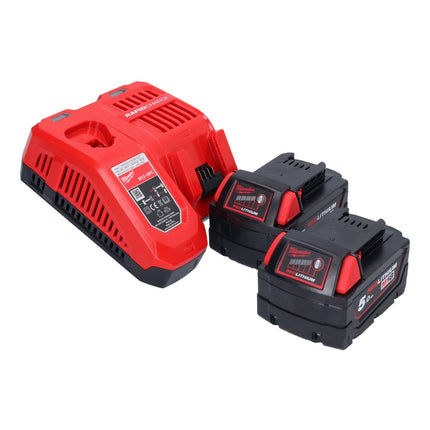 Milwaukee M18 BSX-502 sega alternativa a batteria 18 V + 2x batteria 5,0 Ah + caricabatterie