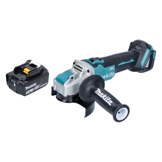 Makita DGA 521 F1X1 cordless angle grinder 18 V 125 mm X-LOCK Brushless + 1x rechargeable battery 3.0 Ah - without charger