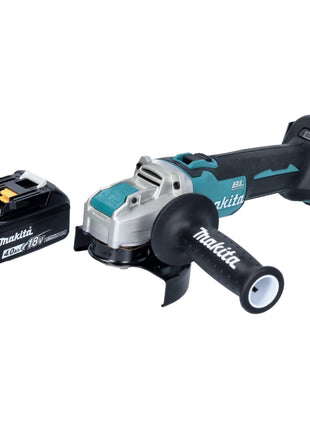 Makita DGA 521 M1X1 Cordless angle grinder 18 V 125 mm X-LOCK Brushless + 1x battery 4.0 Ah - without charger