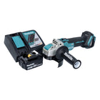 Makita DGA 521 RM1X1 Meuleuse d'angle sans fil 18 V 125 mm X-LOCK Brushless + 1x batterie 4,0 Ah + chargeur