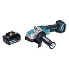 Makita DGA 521 G1X1 Smerigliatrice angolare a batteria 18 V 125 mm X-LOCK Brushless + 1 batteria ricaricabile 6,0 Ah - senza caricabatterie