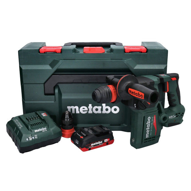 Metabo KH 18 LTX BL 24 Q Cordless combi hammer 18 V 2.2 J + 1x rechargeable battery 4.0 Ah + charger + metaBOX