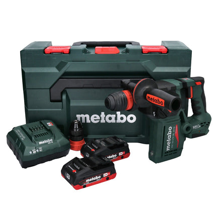 Metabo KH 18 LTX BL 24 Q martello combinato a batteria 18 V 2,2 J + 2x batteria 4,0 Ah + caricatore + metaBOX ( 601714800 )