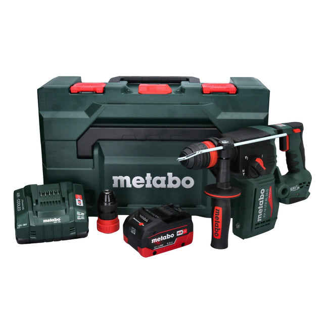 Metabo KH 18 LTX BL 24 Q cordless combihammer 18 V 2.2 J + 1x rechargeable battery 5.5 Ah + charger + metaBOX