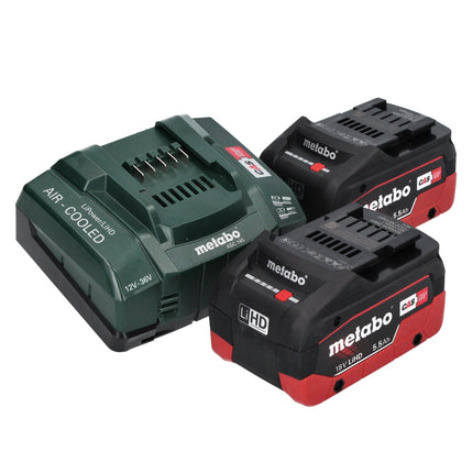 Metabo KH 18 LTX BL 24 Q cordless combihammer 18 V 2.2 J + 2x rechargeable battery 5.5 Ah + charger + metaBOX ( 601714660 )