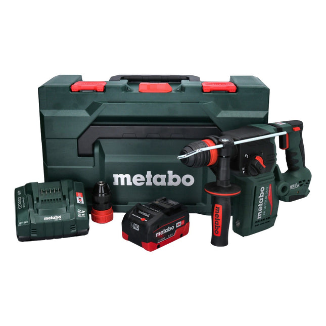 Metabo KH 18 LTX BL 24 Q Martillo combinado sin cable 18 V 2,2 J + 1x batería 8,0 Ah + cargador + metaBOX
