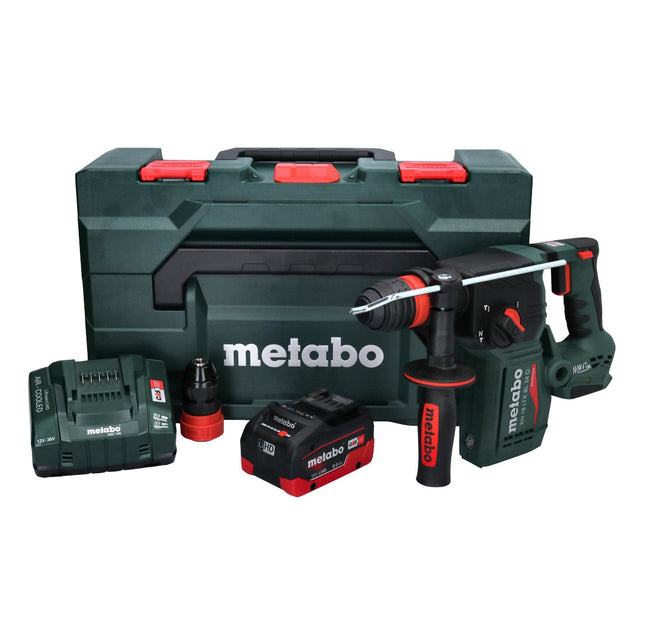 Metabo KH 18 LTX BL 24 Q Cordless combihammer 18 V 2.2 J + 1x battery 8.0 Ah + charger + metaBOX