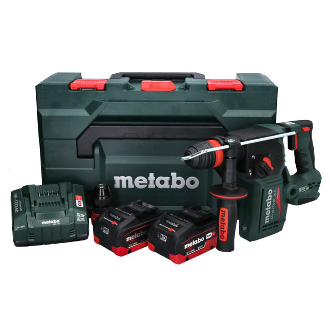 Martillo combinado sin cable Metabo KH 18 LTX BL 24 Q 18 V 2,2 J + 2x batería 8,0 Ah + cargador + metaBOX