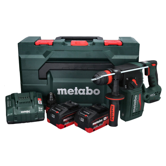 Metabo KH 18 LTX BL 24 Q cordless combihammer 18 V 2.2 J + 2x battery 8.0 Ah + charger + metaBOX