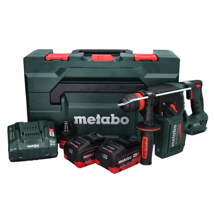 Metabo KH 18 LTX BL 24 Q cordless combihammer 18 V 2.2 J + 2x rechargeable battery 10.0 Ah + charger + metaBOX