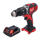 Taladro percutor inalámbrico Milwaukee M18 BPD 18 V 60 Nm + 1x batería 2,0 Ah - sin cargador