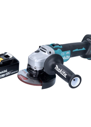 Amoladora angular a batería Makita DGA 513 M1 18 V 125 mm sin escobillas + 1x batería 4,0 Ah - sin cargador