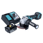 Makita DGA 513 RT1 cordless angle grinder 18 V 125 mm brushless + 1x rechargeable battery 5.0 Ah + charger