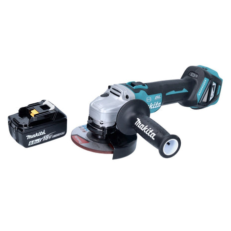 Amoladora angular a batería Makita DGA 513 G1 18 V 125 mm sin escobillas + 1x batería 6,0 Ah - sin cargador