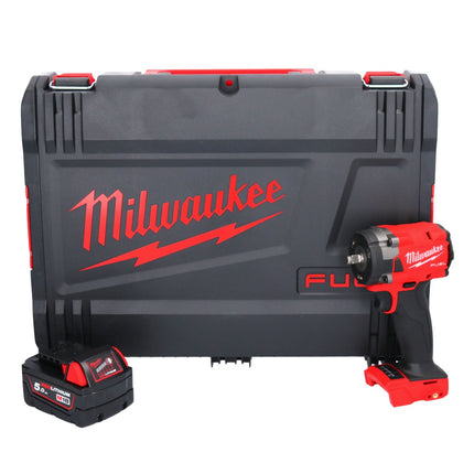 Milwaukee M18 FIW2F38-501X Akumulatorowy klucz udarowy 18 V 339 Nm 3/8 " bezszczotkowy + 1x akumulator 5,0 Ah + skrzynka HD - bez ładowarki