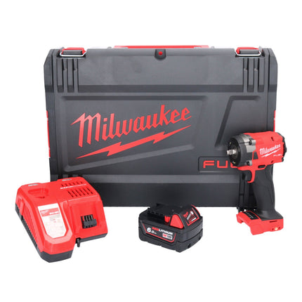 Llave de impacto inalámbrica Milwaukee M18 FIW2F38-601X 18 V 339 Nm 3/8" sin escobillas + 1x batería 6,0 Ah + cargador + caja HD