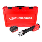 Pressa a batteria Rothenberger ROMAX 4000 18 V elettroidraulica + 1x batteria 10,0 Ah CAS + custodia - senza caricatore