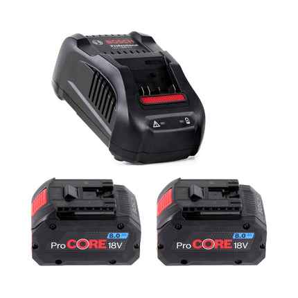 Bosch Starter Set Professional 18 V 2x batteria ProCORE 8,0 Ah + caricatore GAL 1880 CV ( 1600A01C4K )