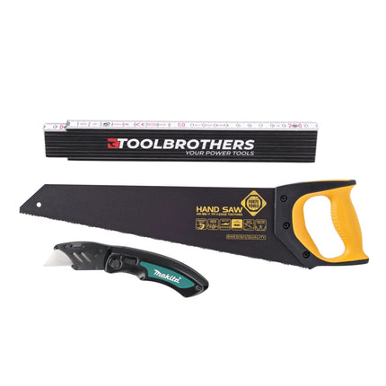 Do-it-yourselfer Starter Set: Foxtail - Locksmith's Hammer - Hammer - Folding knife - Folding ruler (14 pcs.) - Screwdriver Set (8 pcs.) + Case