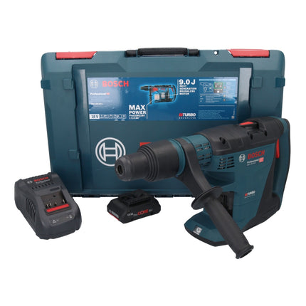 Bosch GBH 18V-40 C Professional Cordless Rotary Hammer 9.0 J 18V - SDS max - BITURBO Brushless + 1x ProCORE Battery 4.0 Ah + Charger + XL-BOXX Case