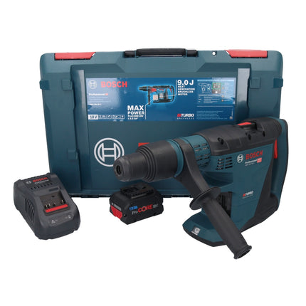 Bosch GBH 18V-40 C Professional Cordless Rotary Hammer 9.0 J 18V - SDS max - BITURBO Brushless + 1x ProCORE Battery 8.0 Ah + Charger + XL-BOXX Case