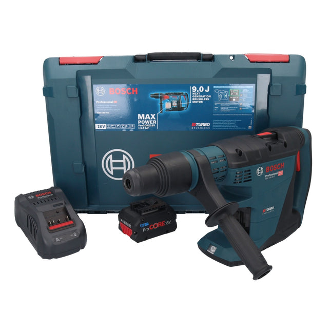 Bosch GBH 18V-40 C Professional Cordless Rotary Hammer 9.0 J 18V - SDS max - BITURBO Brushless + 1x ProCORE Battery 8.0 Ah + Charger + XL-BOXX Case