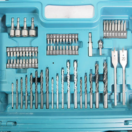 Makita HP 457 DWE10 Akku Schlagbohrschrauber 18 V 42 Nm G Serie 2x Akku 1 5 Ah 74 tlg Bit Bohrer Set Koffer Unvollstaendig 2 - toolbrothers
