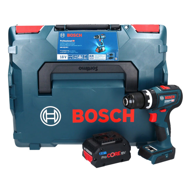 Bosch GSB 18V-90 C Trapano a percussione professionale a batteria 18 V 64 Nm senza spazzole + 1x batteria ricaricabile ProCORE 8,0 Ah + L-Boxx - senza caricabatterie