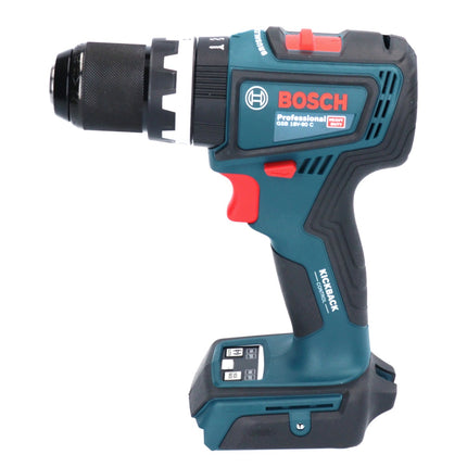Bosch GSB 18V-90 C Trapano a percussione professionale a batteria 18 V 64 Nm senza spazzole + 1x batteria ricaricabile ProCORE 8,0 Ah + caricabatterie + L-Boxx