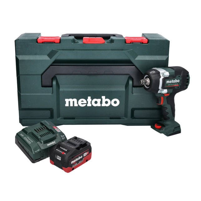 Metabo SSW 18 LTX 800 BL cordless impact wrench 18 V 800 Nm 1/2" brushless + 1x rechargeable battery 8.0 Ah + charger + metaBOX