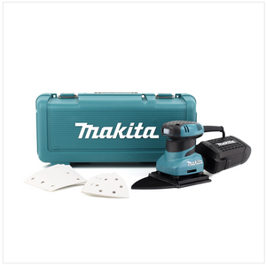 Makita BO 4565 K Schwingschleifer inkl. Schleifpapier-Set 9-tlg. im Transportkoffer