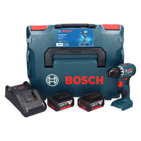 Bosch GSR 18V-45 cordless drill driver 18 V 45 Nm brushless + 2x rechargeable battery 5.0 Ah + charger + L-Boxx