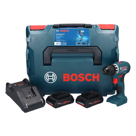 Bosch GSR 18V-45 cordless drill driver 18 V 45 Nm brushless + 2x ProCORE battery 4.0 Ah + charger + L-Boxx